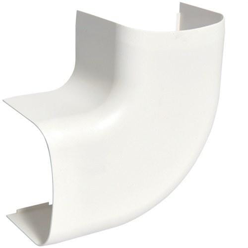HAGER - Ángulo plano PVC para canal CLM/CLMU65090 blanco nieve