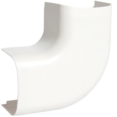 HAGER - �?ngulo plano PVC para canal CLM/CLMU50065 blanco nieve