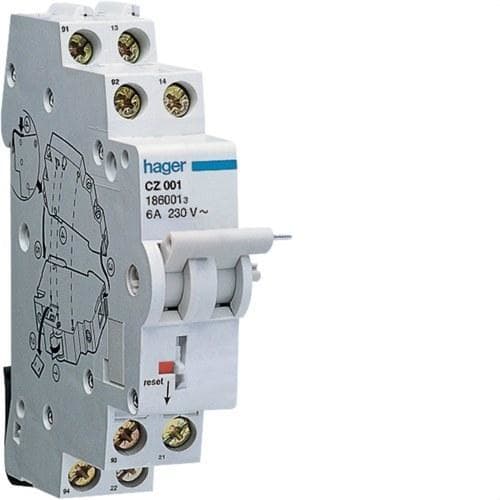HAGER - Contacto auxiliar+contacto defecto