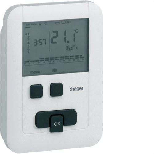 HAGER - Termostato ambiente programable ECO 230V