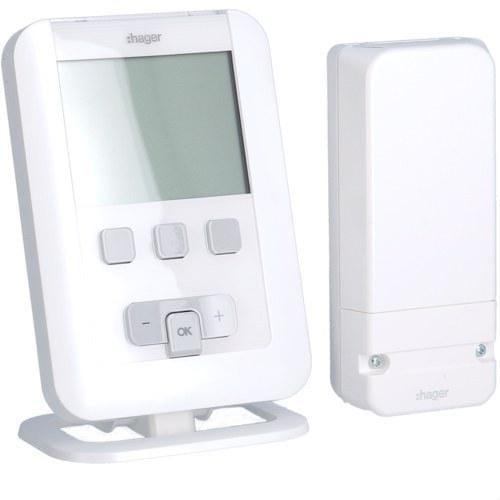 HAGER - Termostato ambiente programable radio