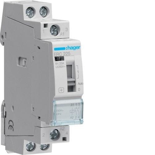 HAGER - Contactor manual 25A 2NA 230V