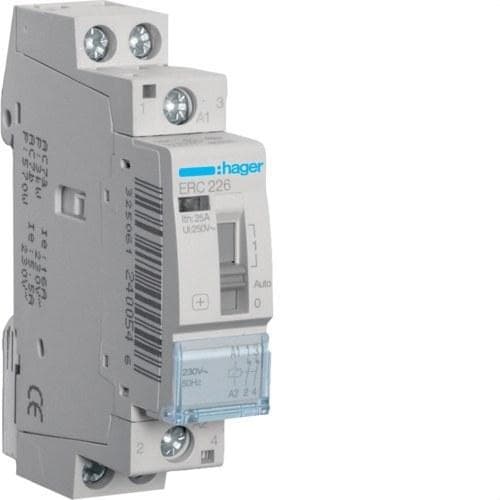 HAGER - Contactor manual 25A 2NC 230V
