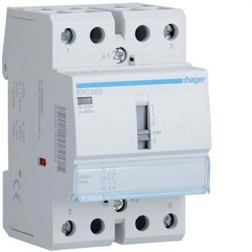 HAGER - Contactor manual 63A 2NA 230V