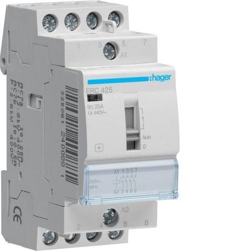 HAGER - Contactor manual 25A 4NA 230V