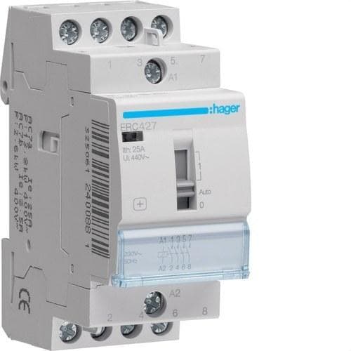 HAGER - Contactor manual 25A 2NA+2NC 230V