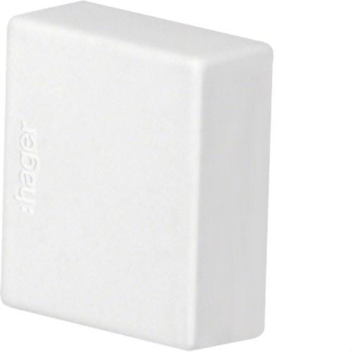 HAGER - Tapa final LF 15x15 blanco nieve (bolsa 10u)