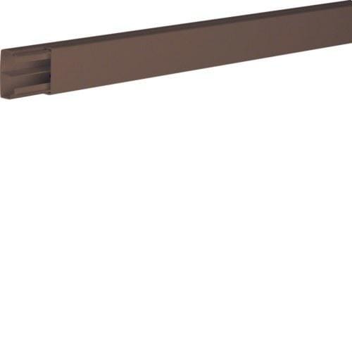 HAGER - Minicanal LF 2 compartimentos con tapa 20x35 PVC marrón