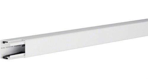 HAGER - CANAL LF CON 1 COMPARTIMENTO 30x30 PVC BLANCO NIEVE