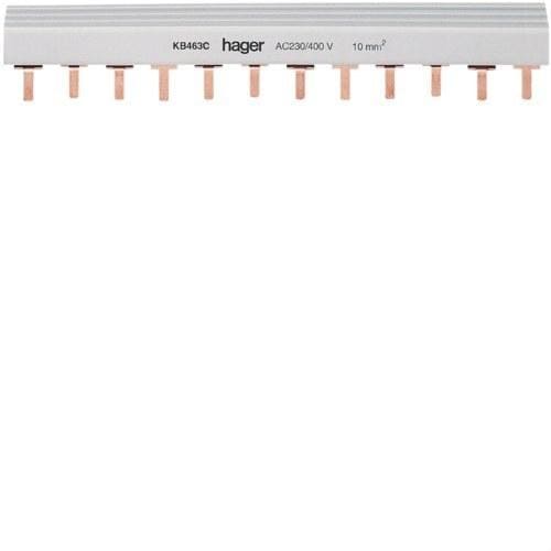 HAGER - Puente de unión tetrapolar con 24 módulos