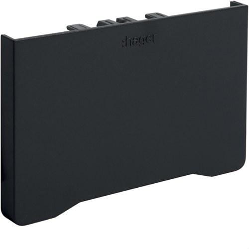 HAGER - Tapa final GBD/GBA50085 PVC negro RAL9011