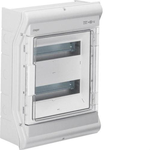 HAGER - Caja superficie estanca vector VE exterior IP55 2 filas 24 módulos