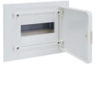 HAGER - Caja empotrar golf VF con 1 fila 8 módulos puerta opaca blanca