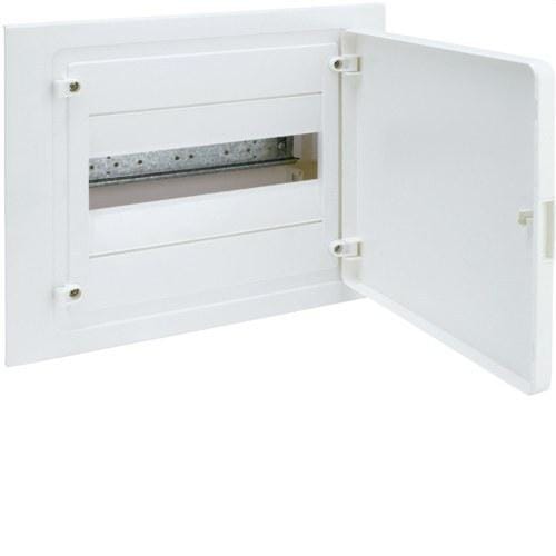 HAGER - Caja empotrar golf VF con 1 fila 12 módulos opaco blanca regleta