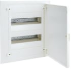 HAGER - Caja empotrar golf VF con 2 filas 24 módulos puerta opaca blanca