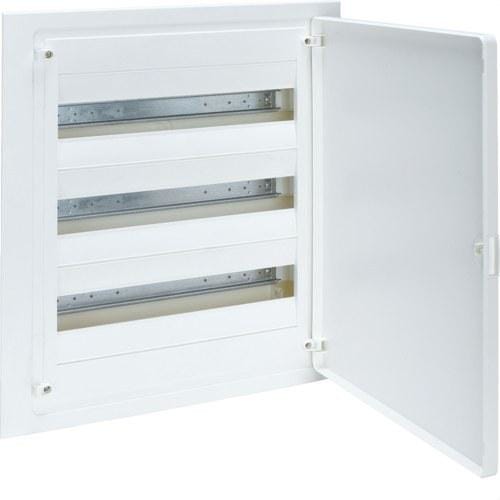 HAGER - Caja empotrar golf VF 3 filas 54 módulos puerta blanca regleta QC