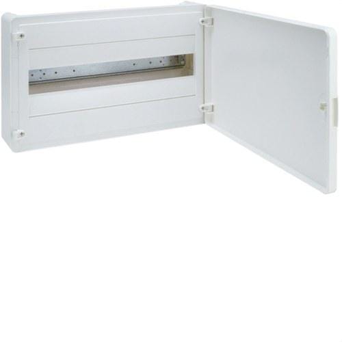 HAGER - Caja de superficie golf VF con 1 fila 18 módulos opaca blanca+QC