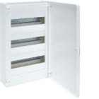 HAGER - Caja de superficie golf VF con 3 filas 36 módulos opaca blanca+regleta