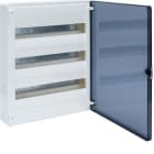 HAGER - Caja de superficie golf VF con 3 filas 54 módulos transparente azul+QC