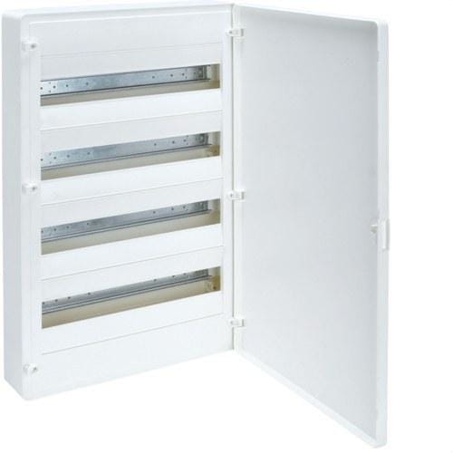 HAGER - Caja de superficie golf VF con 4 filas 72 módulos opaca blanca+QC