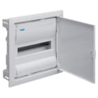 HAGER - Caja empotrar con 12 módulos 1 fila golf VU puerta opaca blanca