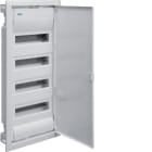 HAGER - Caja empotrar con 48 módulos 4 filas golf VU puerta opaca blanca
