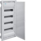 HAGER - Caja empotrar golf VU para ICT con 4 filas puerta blanca
