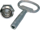 HAGER - Cerradura con llave triangular 7mm