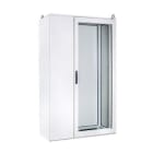 IDE - Armario metálico enlazable 2000x1200x500 con puerta transparente doble sin placa de montaje IP55 en acero laminado