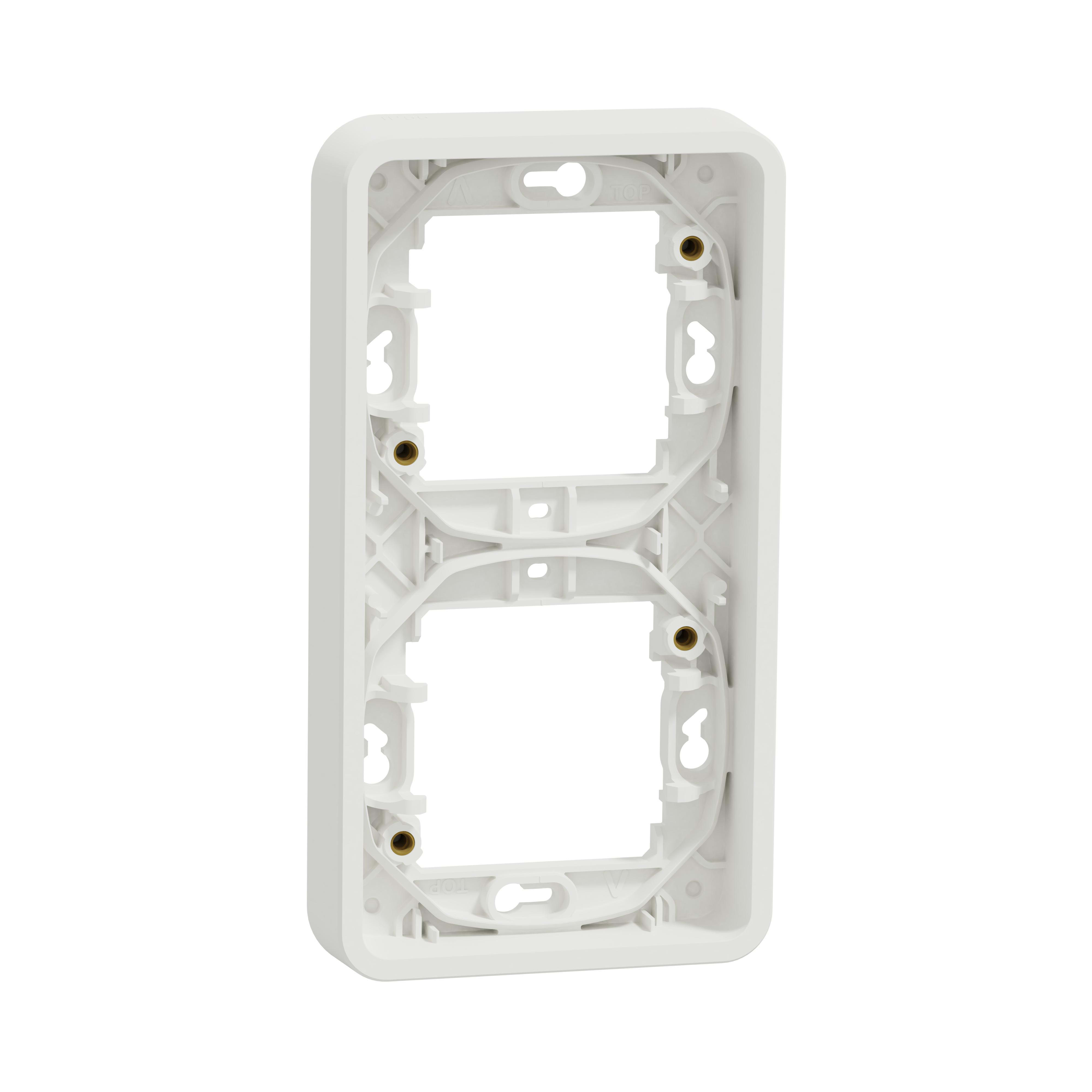 Schneider Electric - Marco vertical 2 elementos Mureva IP55 blanco