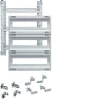 HAGER - Kit equipamientos aparamentas modulares 3 filas 48 módulos 500x400