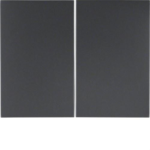 HAGER - TECLA DOBLE K1,K5 ANTRACITA