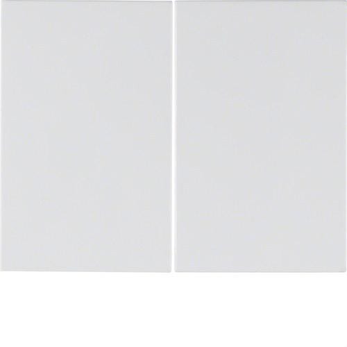HAGER - TECLA DOBLE K1,K5 BL. POLAR,BRILLO