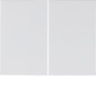 HAGER - TECLA DOBLE K1,K5 BL. POLAR,BRILLO