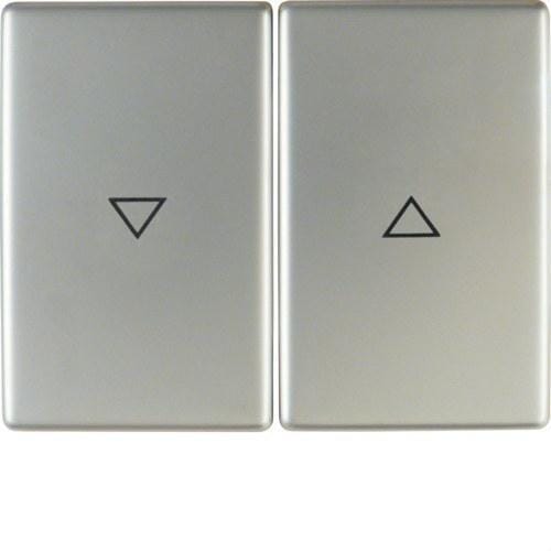 HAGER - Tecla doble con flecha impreso K5 acero