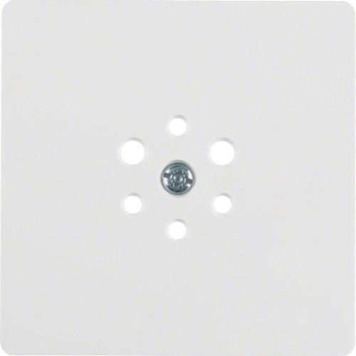 HAGER - Placa central para timbre y altavoz MODUL 2 blanco polar