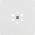 HAGER - Placa central para timbre y altavoz MODUL 2 blanco polar