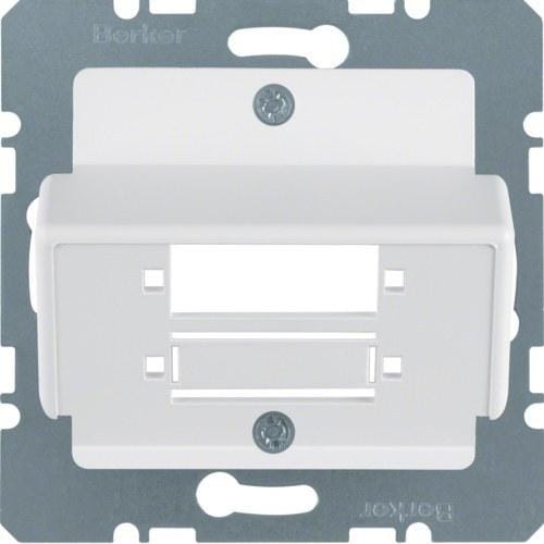 HAGER - Tapa para conector fibra óptica DUPLEC SC blanco polar mate