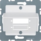 HAGER - Tapa para conector fibra óptica DUPLEC SC blanco polar mate