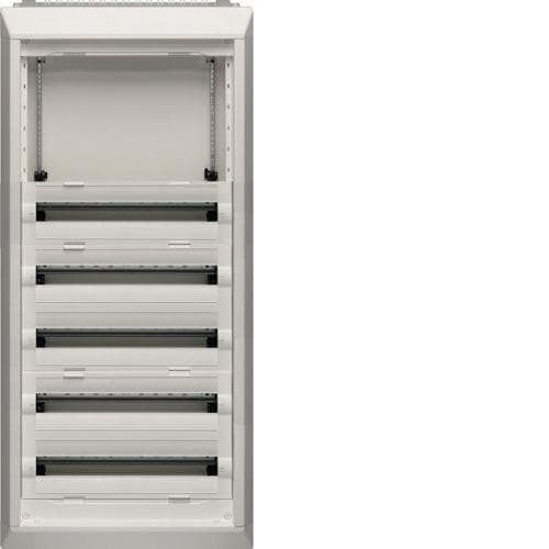 HAGER - Caja componible empotrable VEGA-D con kit equipo+5 filas con 120 módulos
