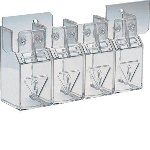 HAGER - Cubrebornes transparente 63/80A para HIM