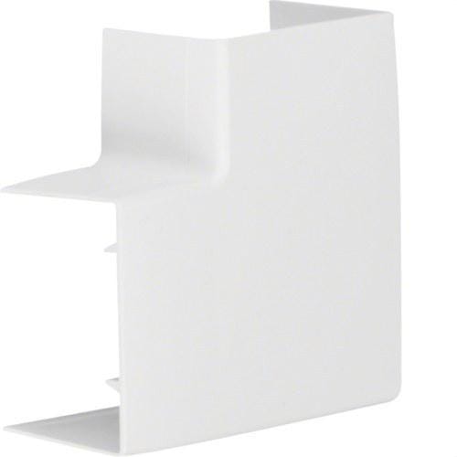 HAGER - �?ngulo plano LFC 40x60mm blanco nieve