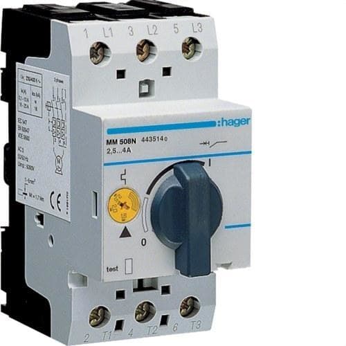 HAGER - Guardamotor 6kA 2,5-4A