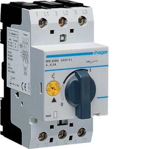 HAGER - Guardamotor 6kA 4-6,3A