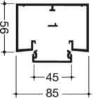 HAGER - Canal+tapa PVC 50x85 blanco nieve