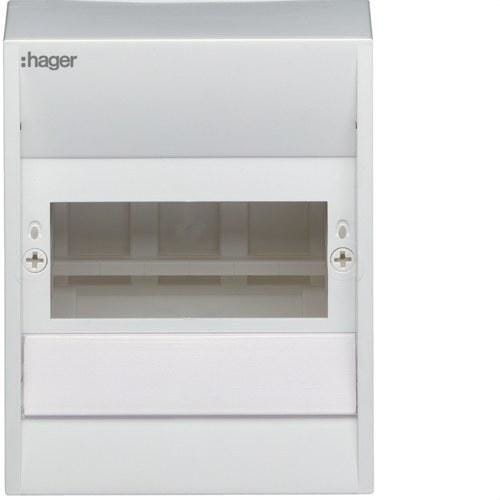 HAGER - Caja superficie GD 1 fila 6m