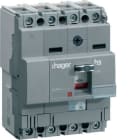 HAGER - Interruptor automático X160 4P4D 40kA 25A TM regulable fijo