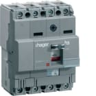 HAGER - Interruptor automático X160 4P4D 40kA 100A TM regulable fijo