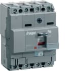 HAGER - Interruptor automático X160 4P4D 40kA 125A TM regulable fijo