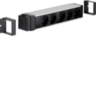 HAGER - Perfil EASYBLOC con 5 tomas Schukos